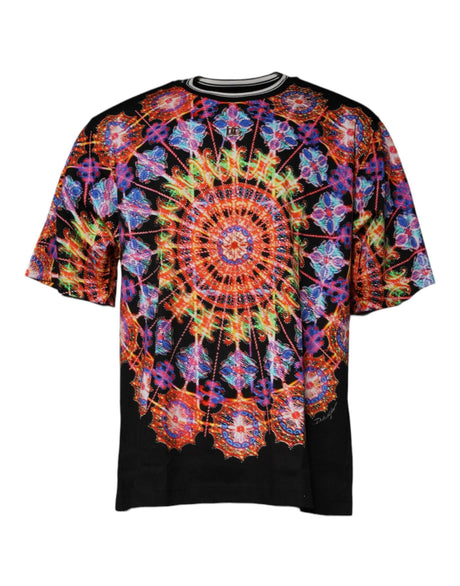 Dolce & Gabbana Multicolor Kaleidoscope Men Short Sleeves T-shirt - Hilstor