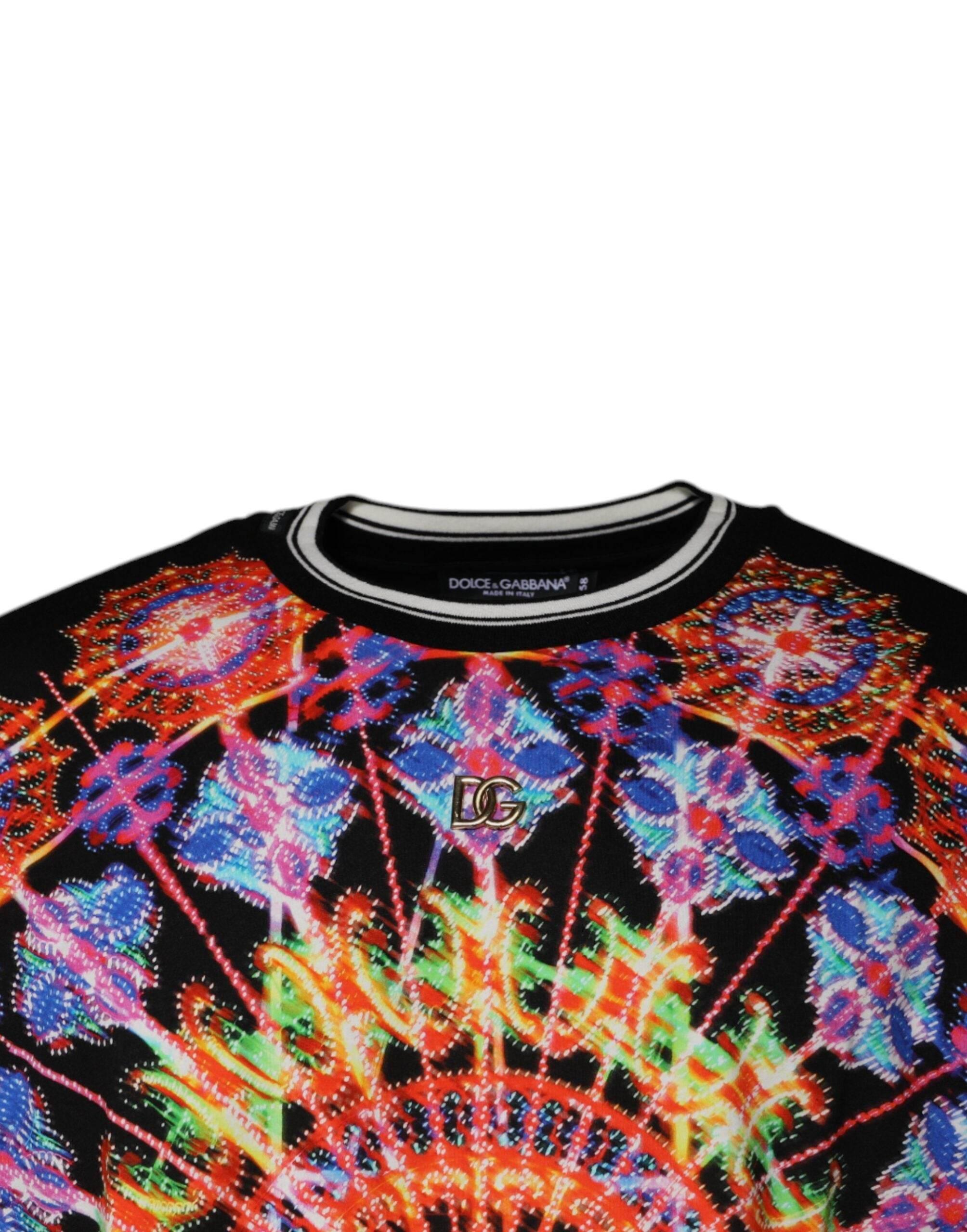 Dolce & Gabbana Multicolor Kaleidoscope Men Short Sleeves T-shirt - Hilstor