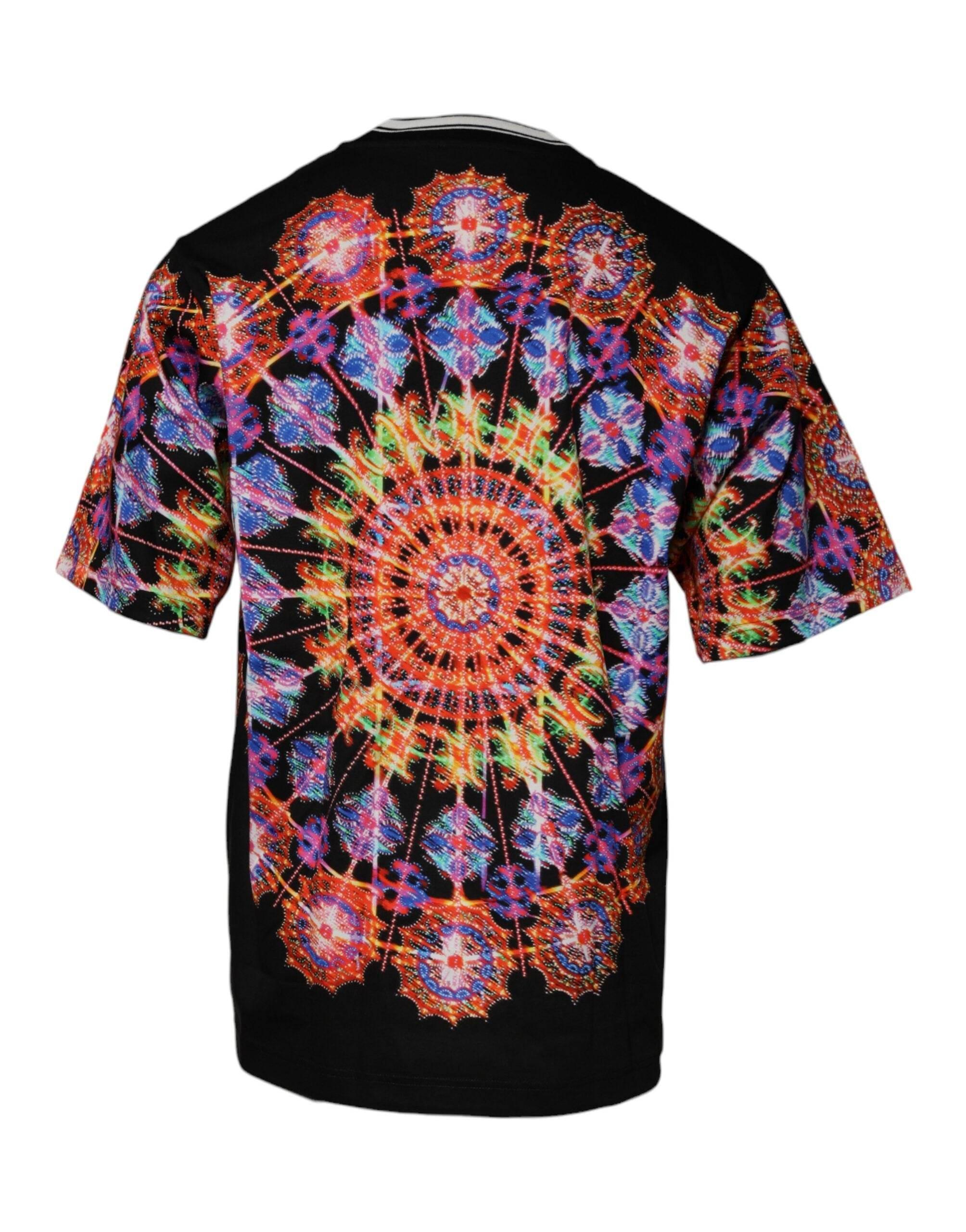 Dolce & Gabbana Multicolor Kaleidoscope Men Short Sleeves T-shirt - Hilstor