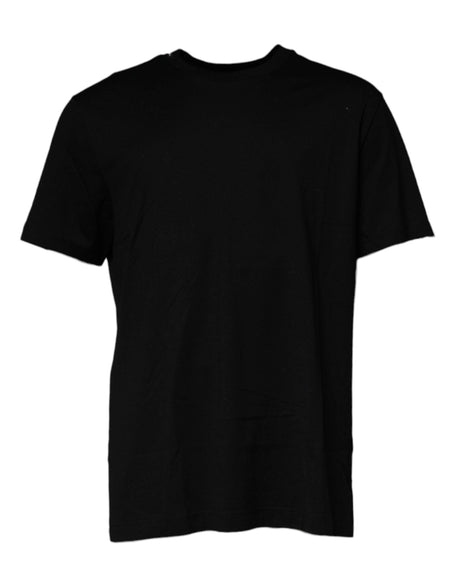 Dolce & Gabbana Black Crew Neck Short Sleeve T-shirt - Hilstor