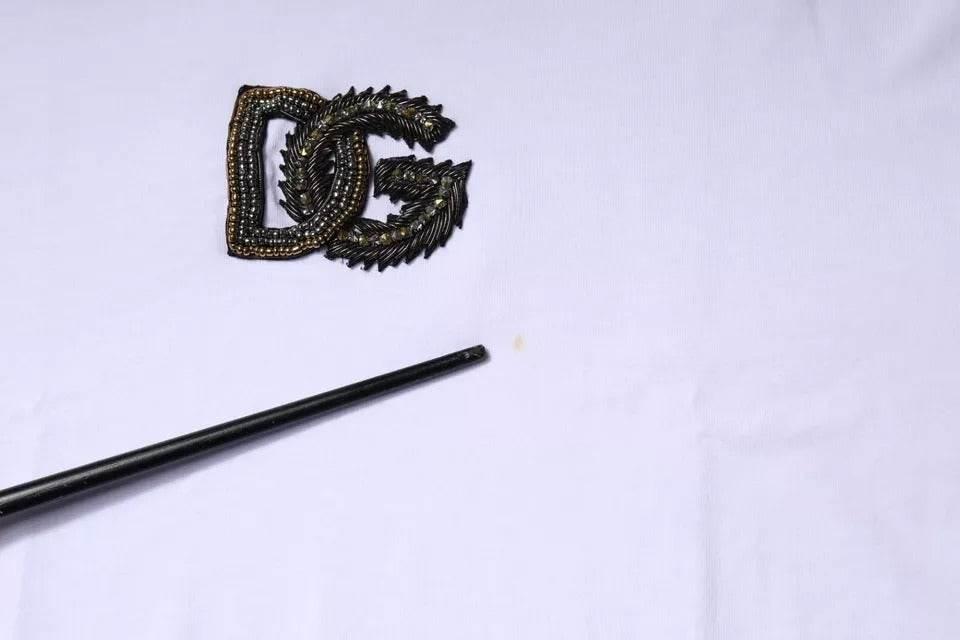 Dolce & Gabbana White DG Logo Cotton Crew Neck T-shirt - Hilstor