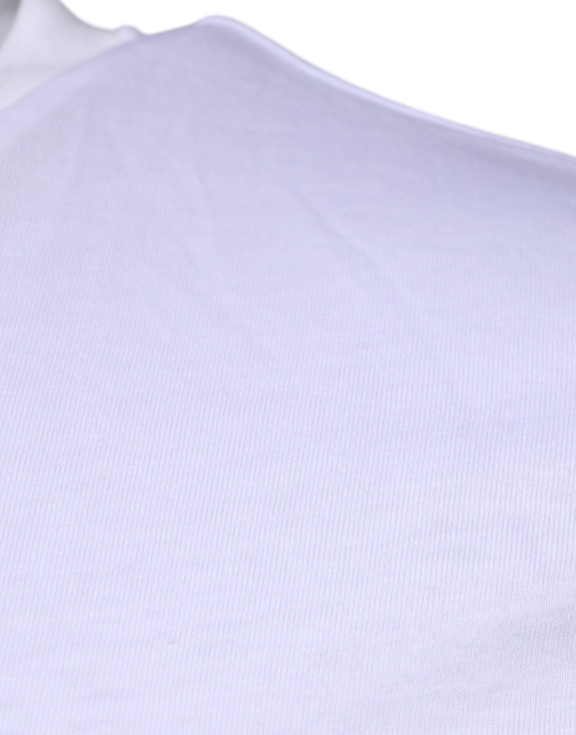 Dolce & Gabbana White DG Logo Cotton Crew Neck T-shirt - Hilstor