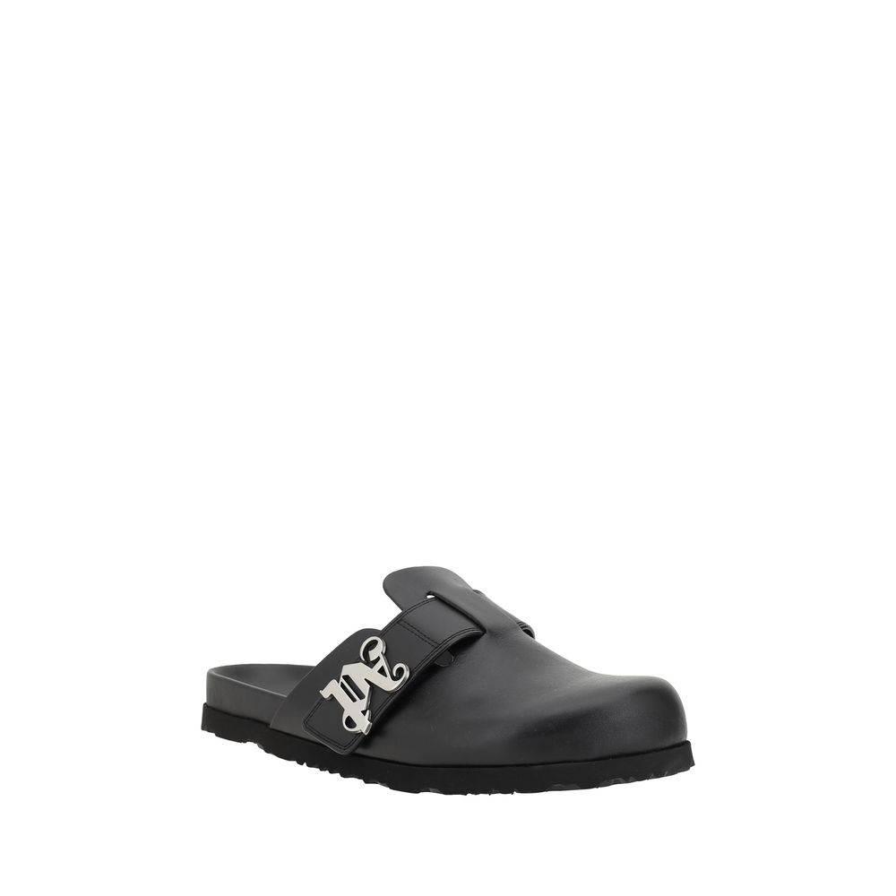 Palm Angels Leather Mules - Hilstor
