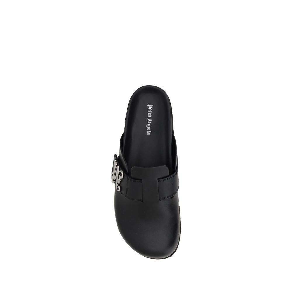 Palm Angels Leather Mules - Hilstor