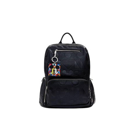 Desigual Black Polyethylene Backpack - Hilstor