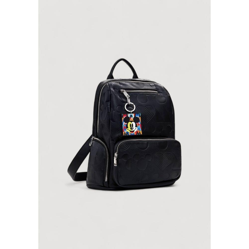 Desigual Black Polyethylene Backpack - Hilstor