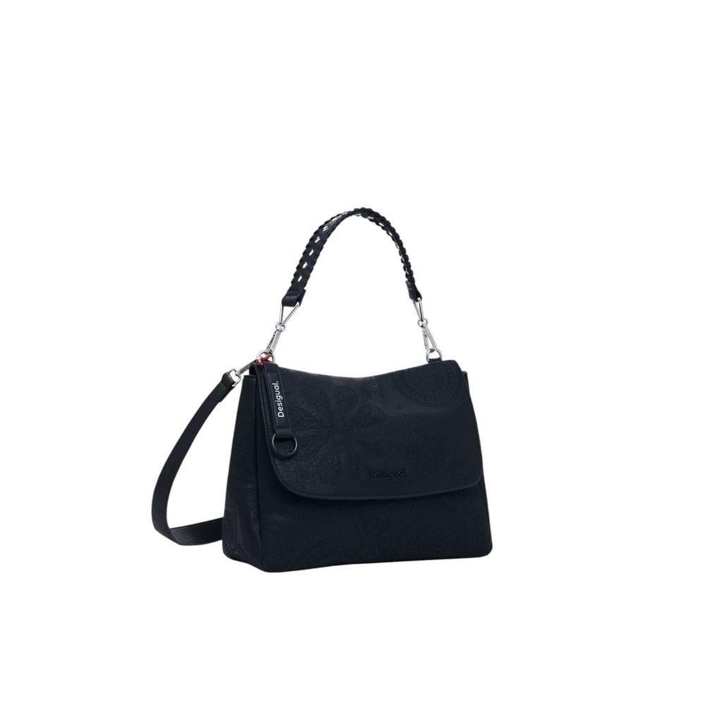 Desigual Black Polyethylene Handbag - Hilstor
