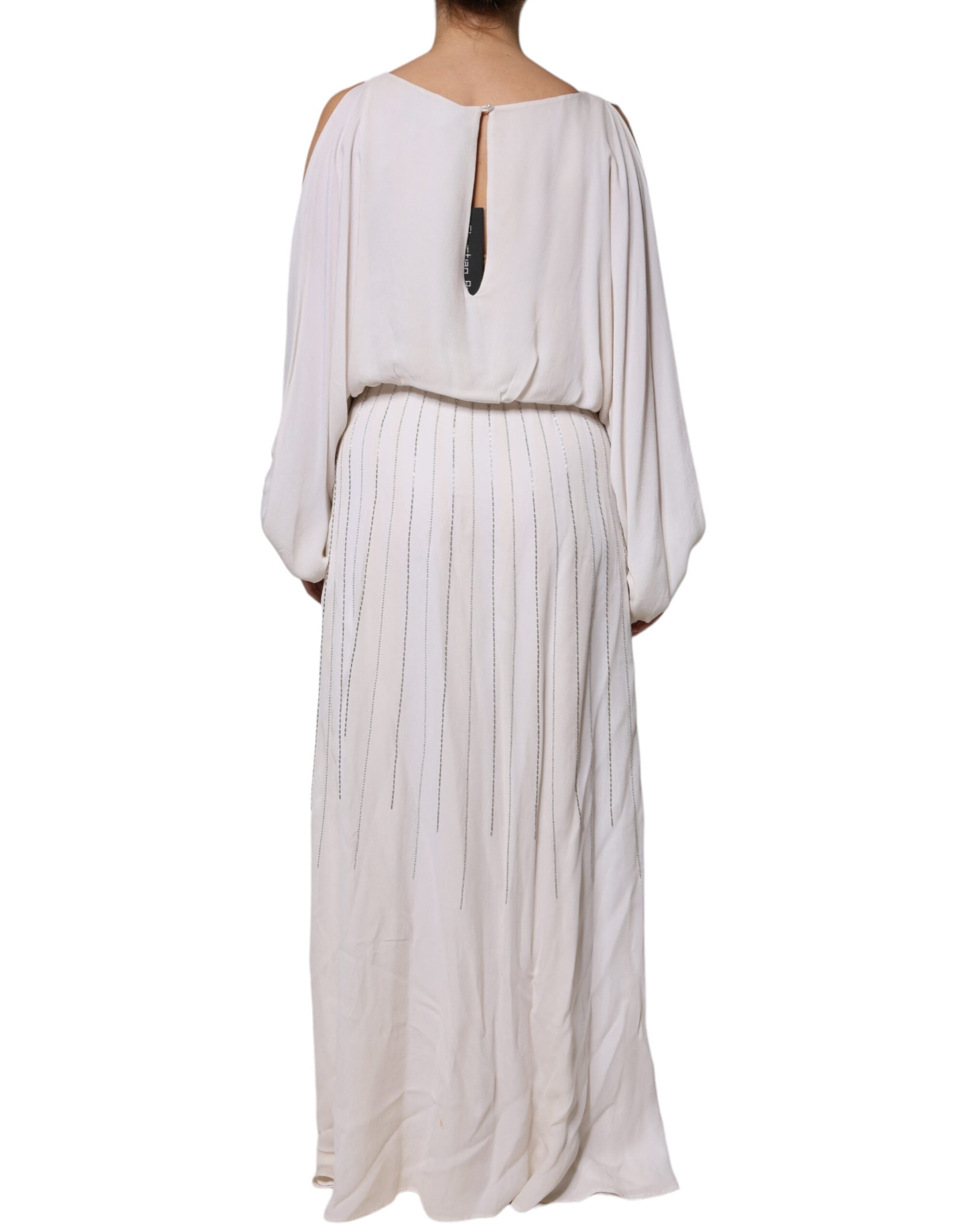 Christian Pellizzari Off White Pyntet lang Maxikjole