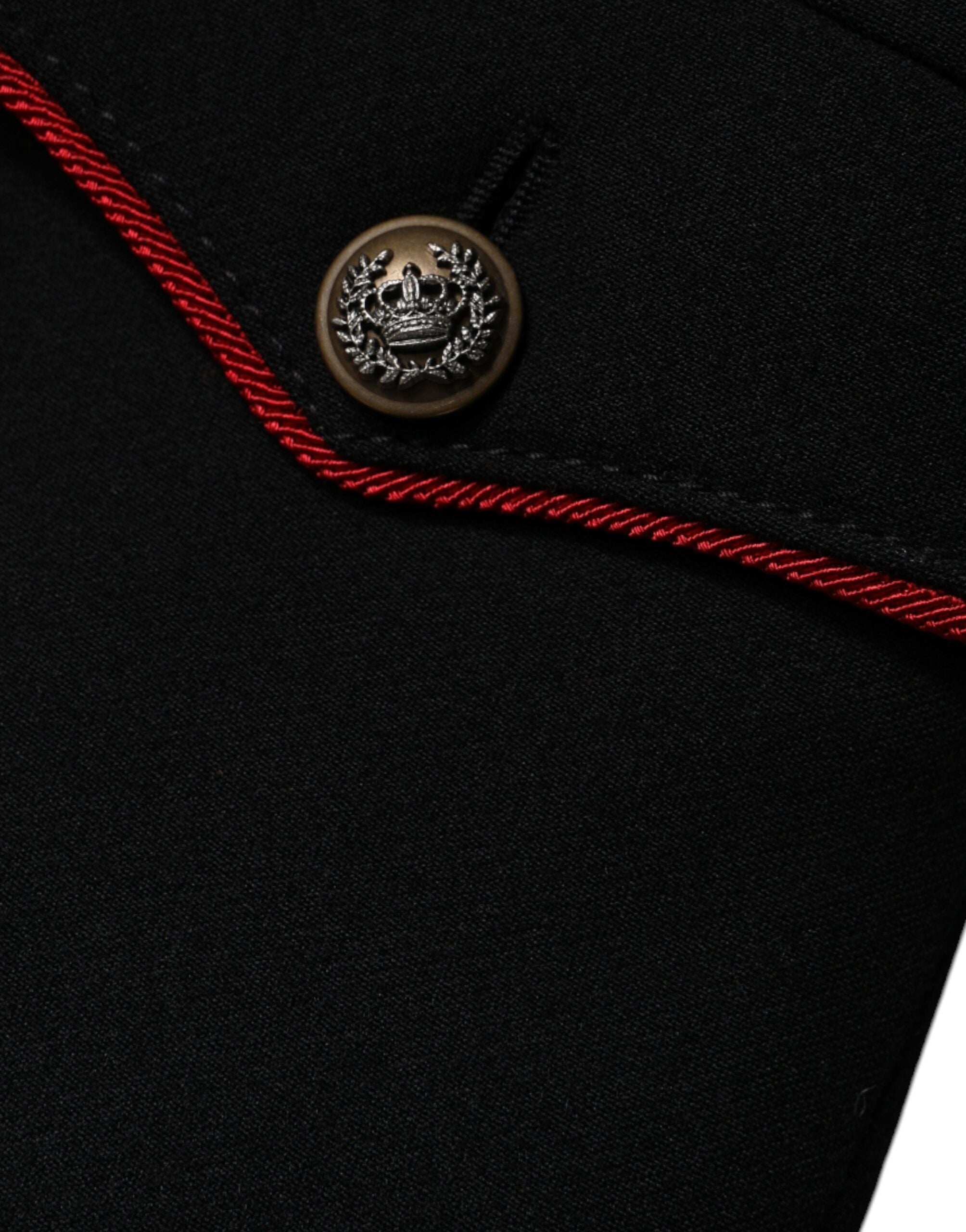 Dolce &amp; Gabbana sort enkeltradet trenchcoat-jakke