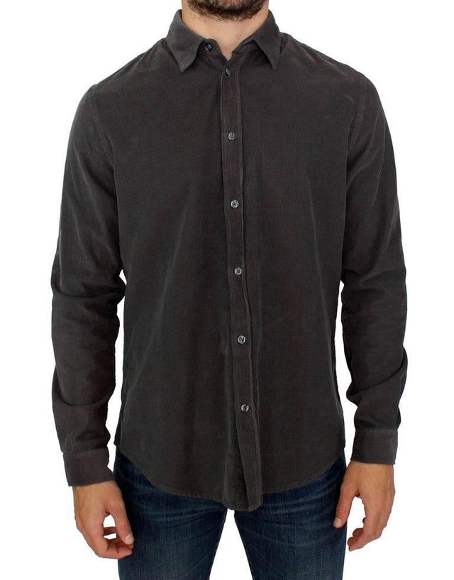 GF Ferre Chic Green Cotton Casual Men's Shirt - Hilstor
