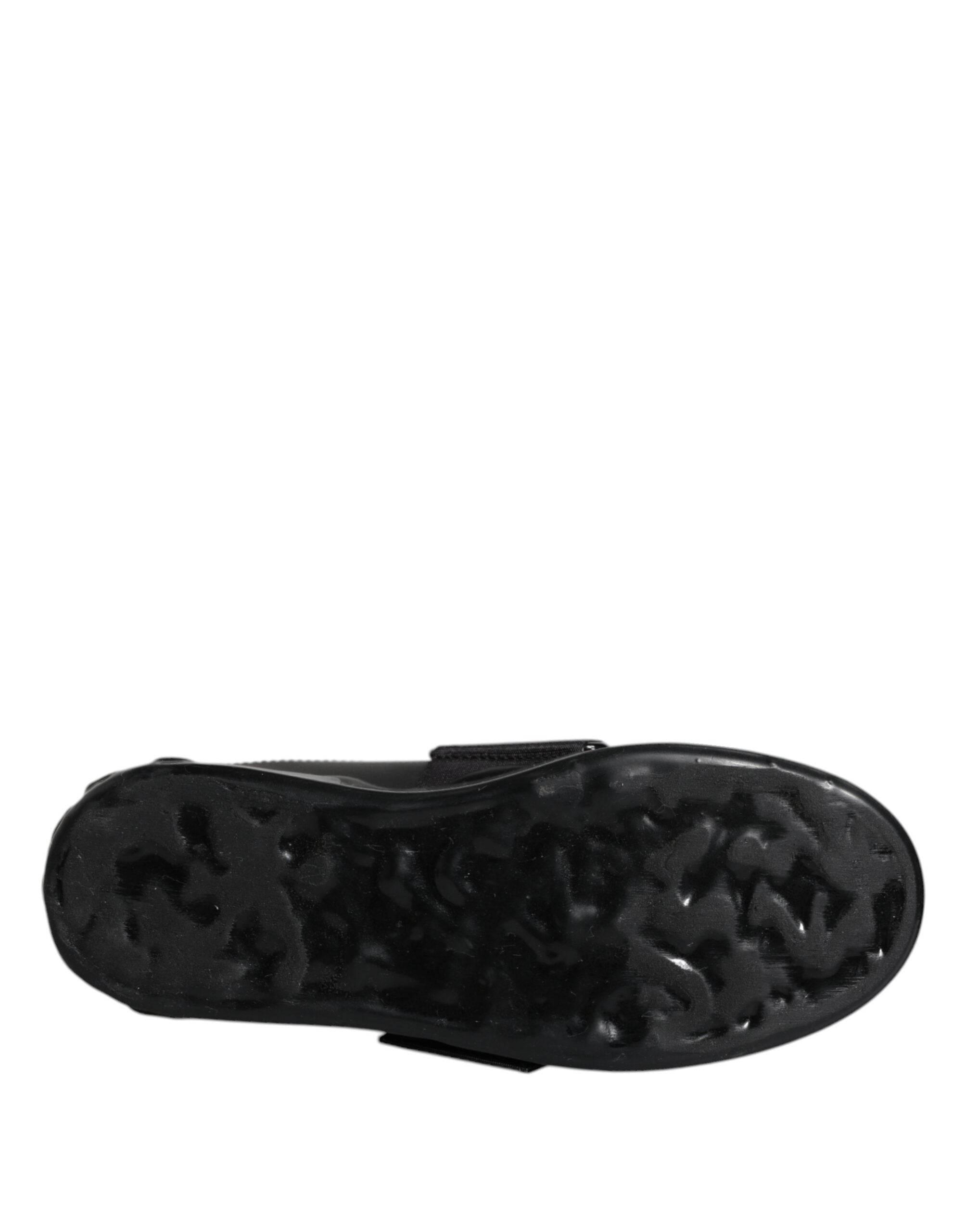 Dolce & Gabbana Black D&G AMORE Low Top Sneakers Shoes - Hilstor