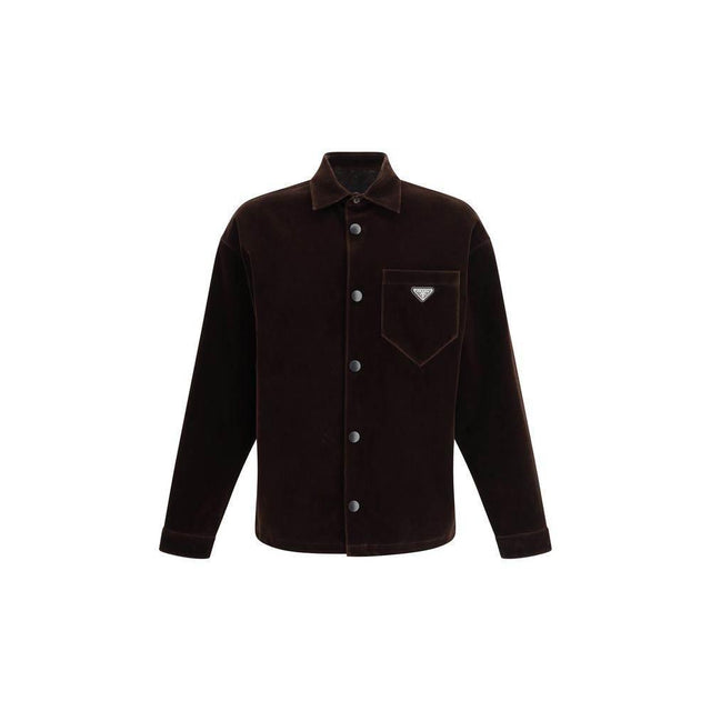 Prada Velvet Shirt Jacket - Hilstor