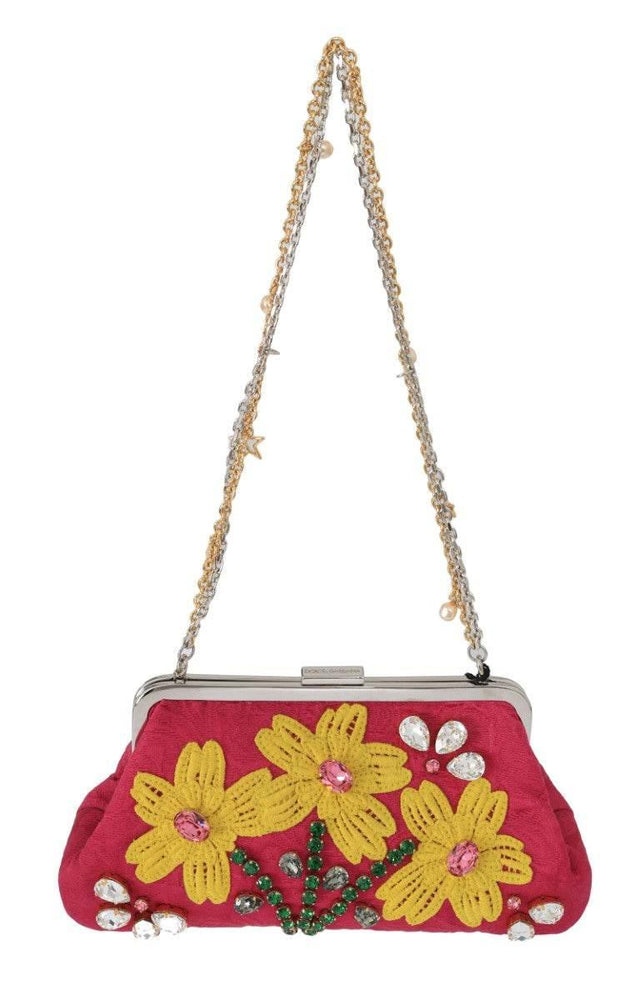 Dolce & Gabbana Elegant Evening Party Clutch in Pink - Hilstor