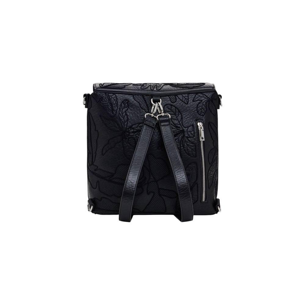 Desigual Black Polyethylene Backpack - Hilstor
