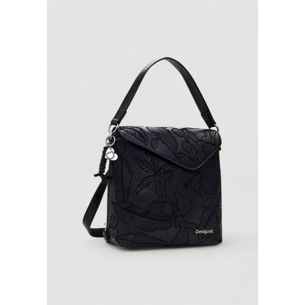 Desigual Black Polyethylene Backpack - Hilstor