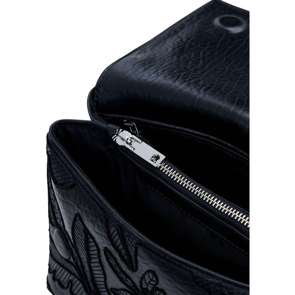 Desigual Black Polyethylene Handbag - Hilstor