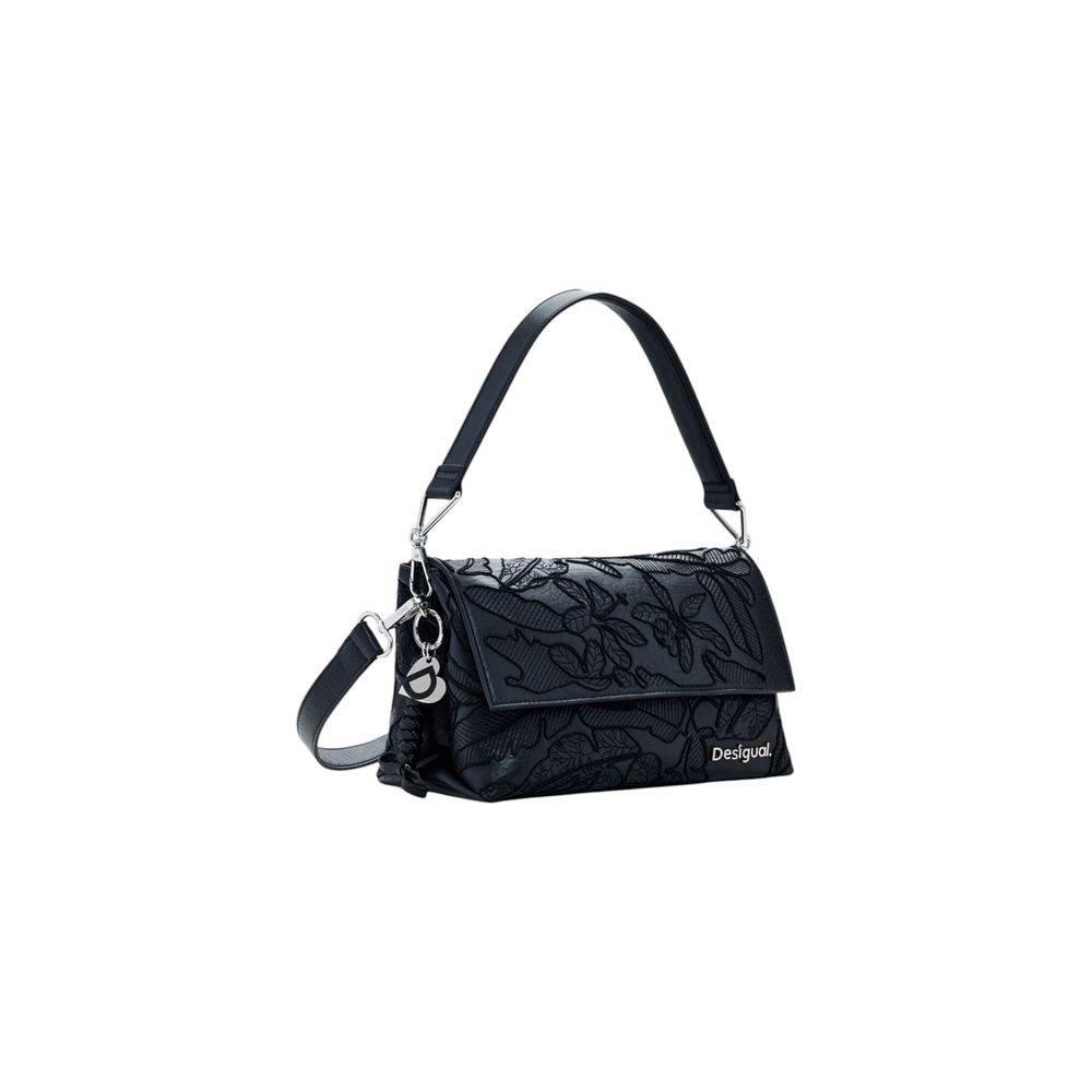 Desigual Black Polyethylene Handbag - Hilstor