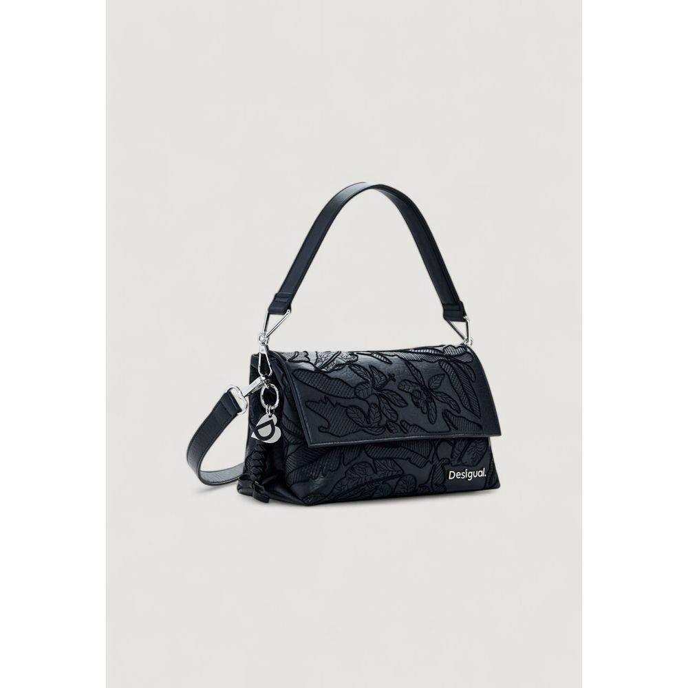 Desigual Black Polyethylene Handbag - Hilstor