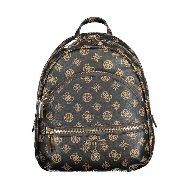 Guess Jeans Brown Polyethylene Backpack - Hilstor