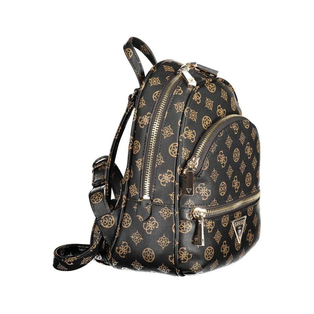Guess Jeans Brown Polyethylene Backpack - Hilstor