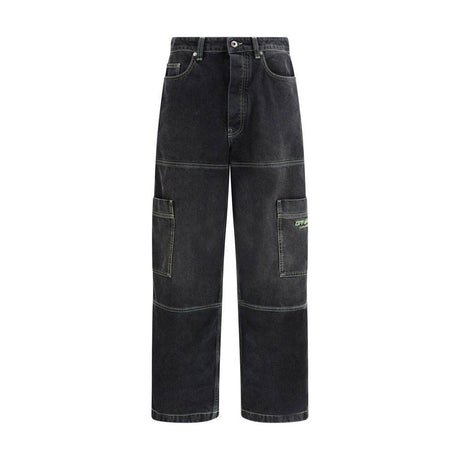 Off-White Vintage Cargo Jeans - Hilstor
