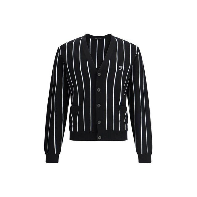 Prada Wool Striped Cardigan - Hilstor