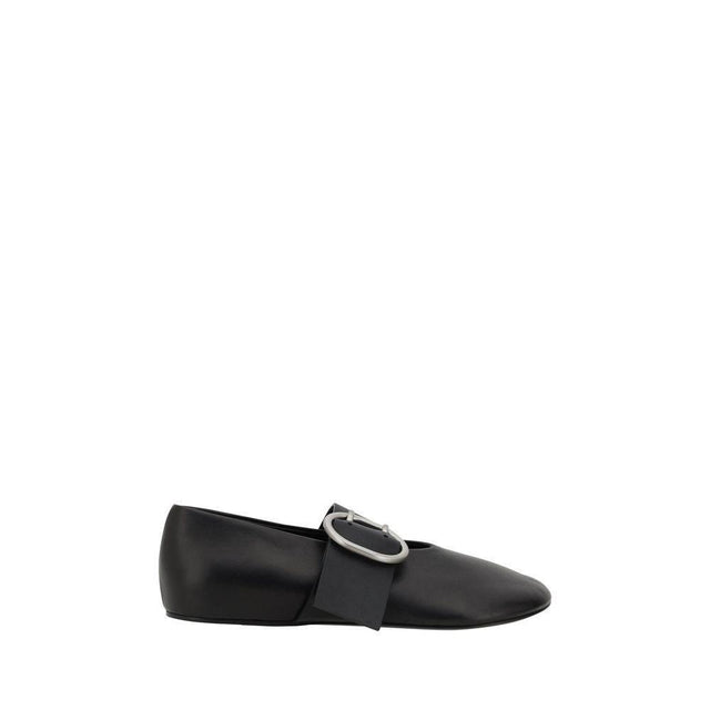 Jil Sander Leather Ballerinas - Hilstor
