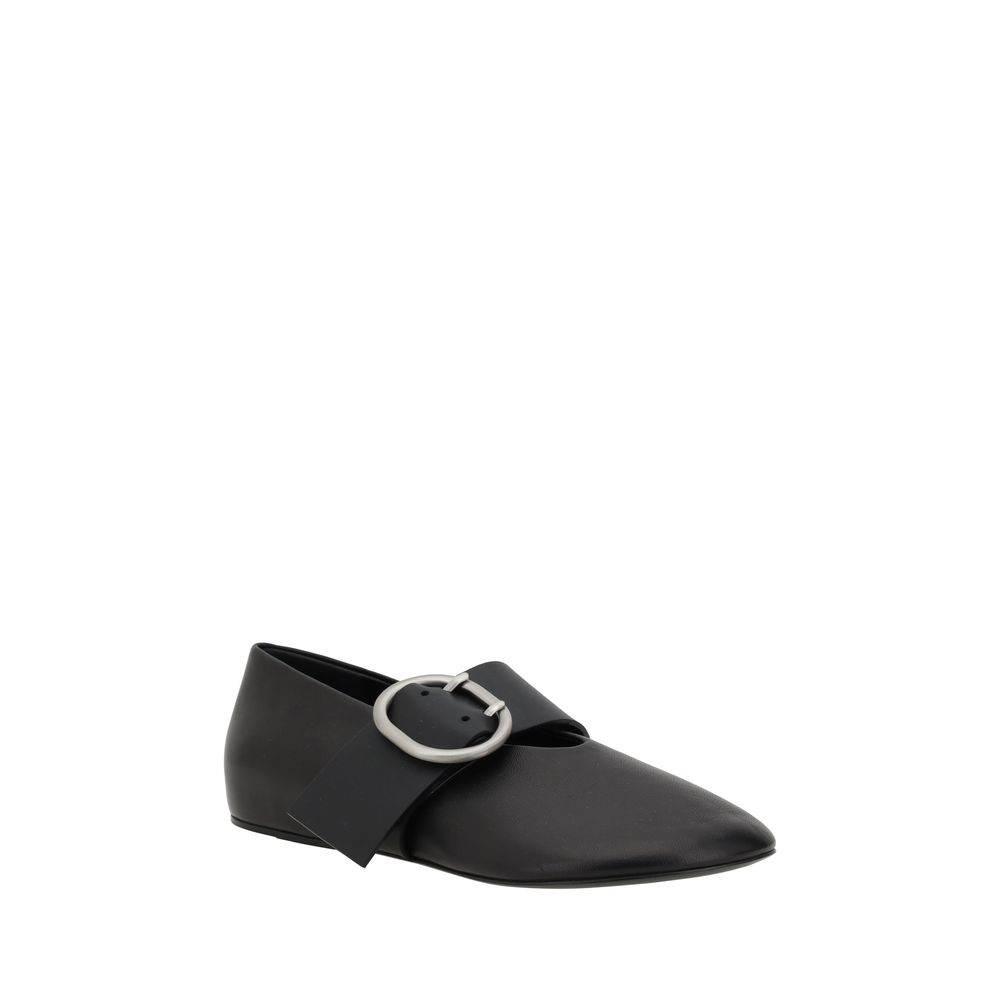 Jil Sander Leather Ballerinas - Hilstor