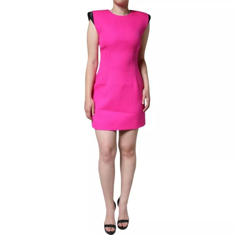 Dolce & Gabbana Pink Sleeveless Bodycon A-line Mini Dress - Hilstor