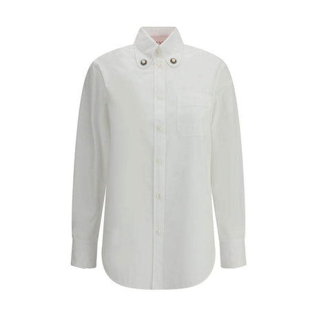 Classic collar embellished Valentino's Shirt - Hilstor
