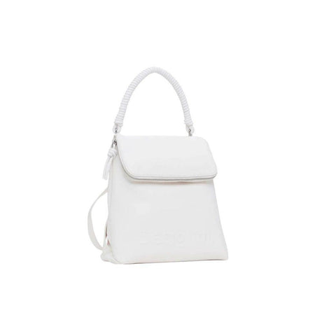 Desigual White Polyethylene Backpack - Hilstor