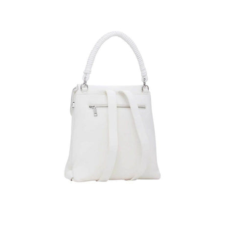 Desigual White Polyethylene Backpack - Hilstor