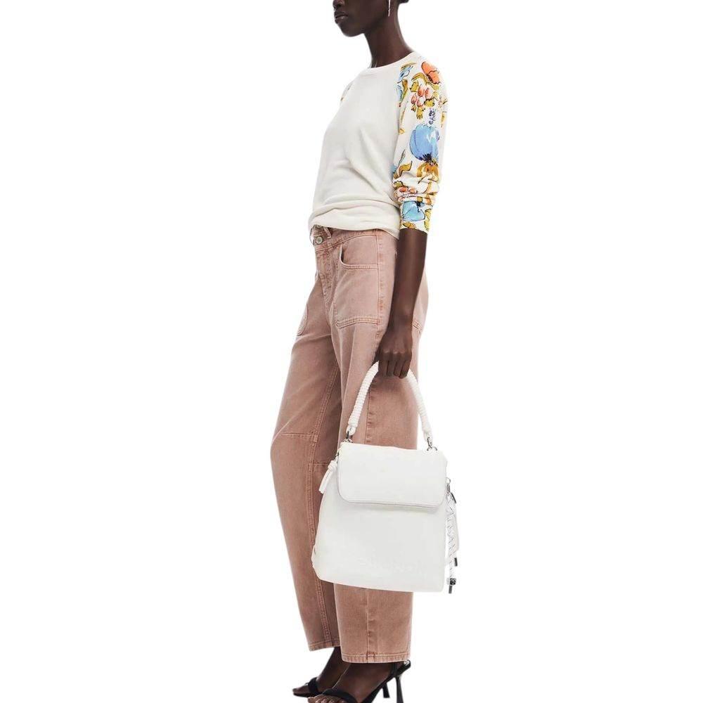 Desigual White Polyethylene Backpack - Hilstor