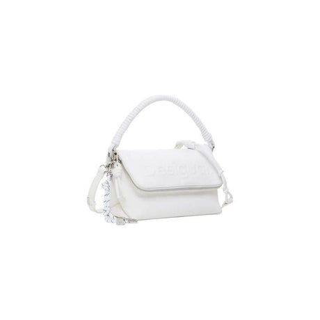 Desigual White Polyethylene Handbag - Hilstor
