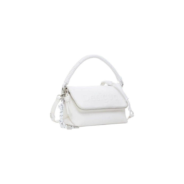 Desigual White Polyethylene Handbag - Hilstor