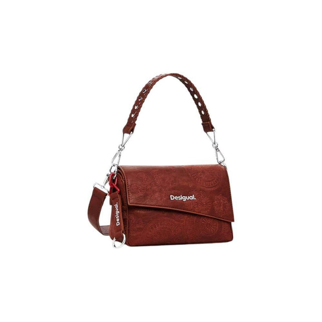 Desigual Brown Polyethylene Handbag - Hilstor