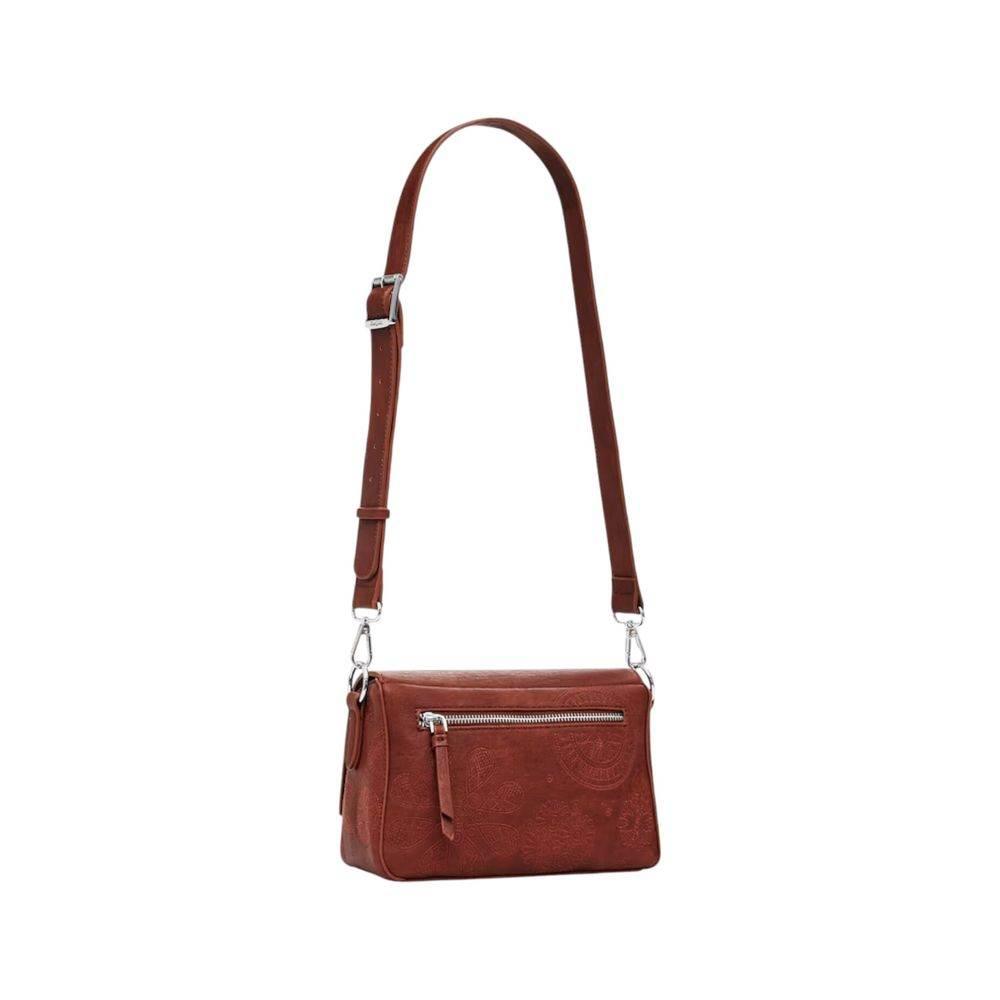 Desigual Brown Polyethylene Handbag - Hilstor
