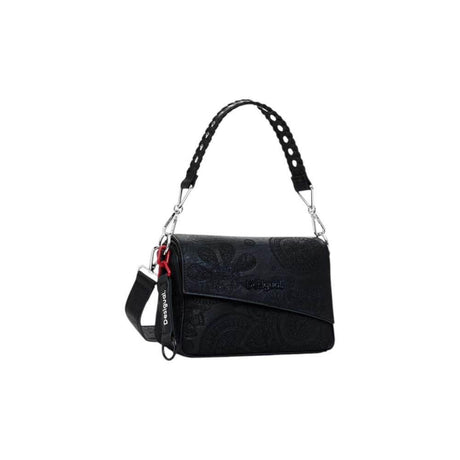 Desigual Black Polyethylene Handbag - Hilstor