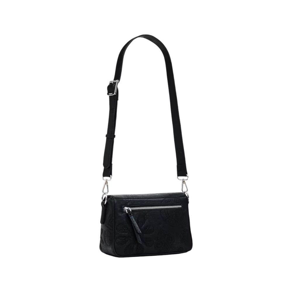 Desigual Black Polyethylene Handbag - Hilstor