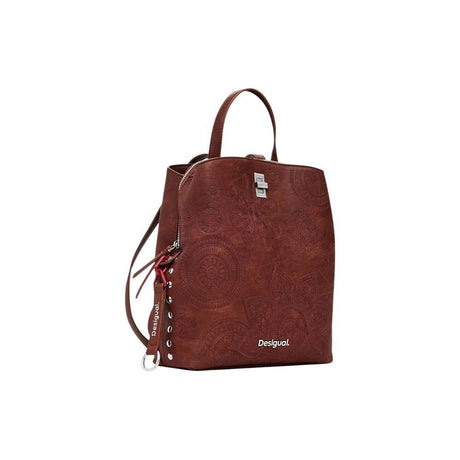 Desigual Brown Polyethylene Backpack - Hilstor