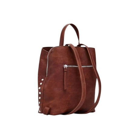 Desigual Brown Polyethylene Backpack - Hilstor