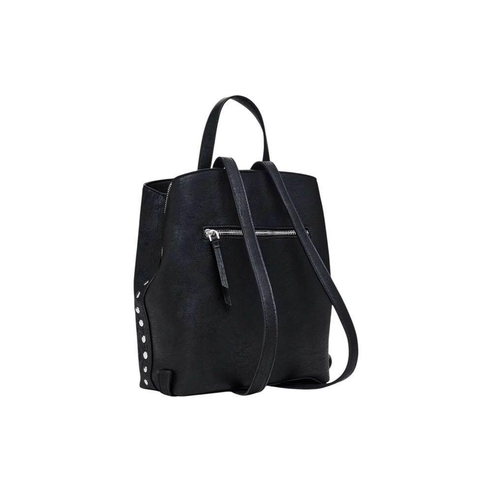 Desigual Black Polyethylene Backpack - Hilstor