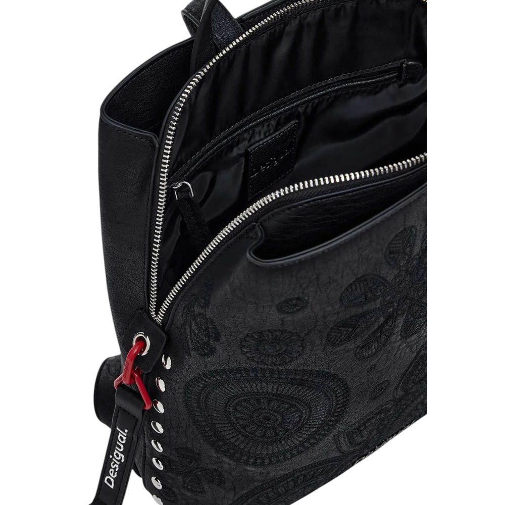 Desigual Black Polyethylene Backpack - Hilstor