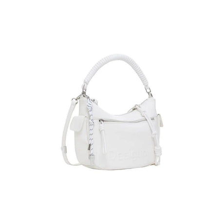 Desigual White Polyethylene Handbag - Hilstor