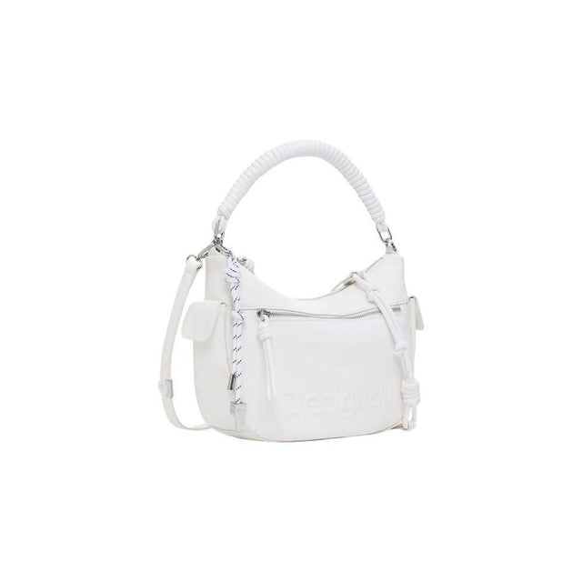 Desigual White Polyethylene Handbag - Hilstor