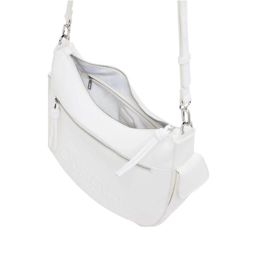 Desigual White Polyethylene Handbag - Hilstor