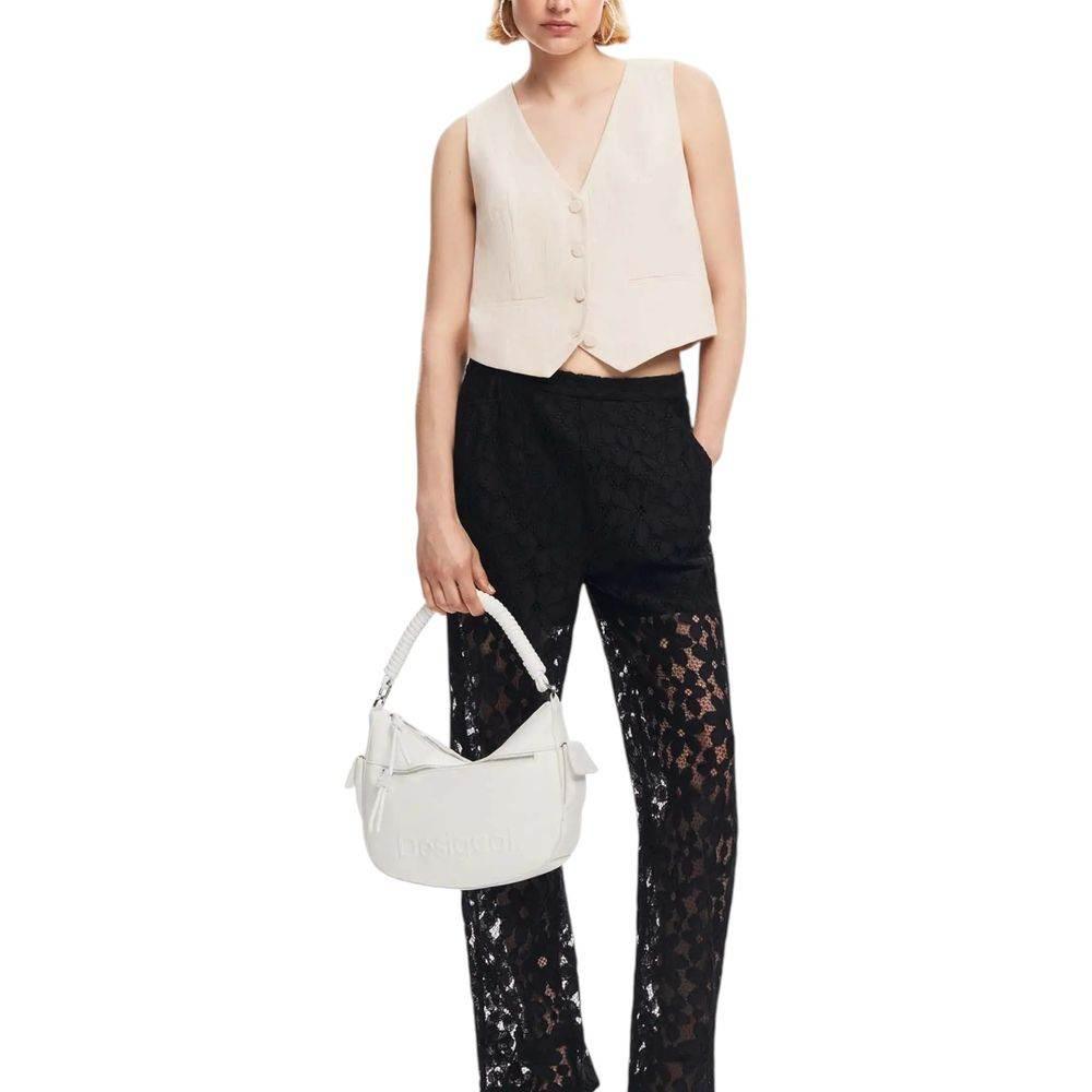 Desigual White Polyethylene Handbag - Hilstor