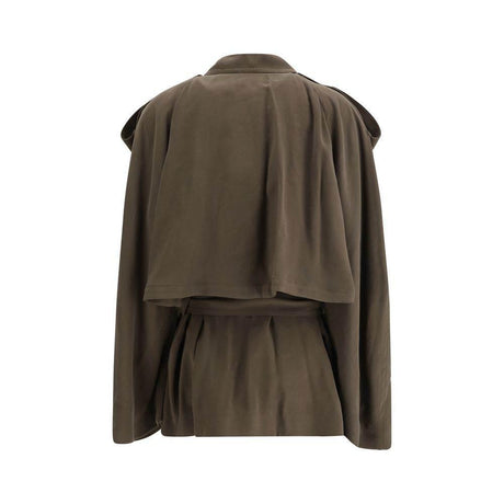 The Andamane Double-breasted Short Trench Coat - Hilstor