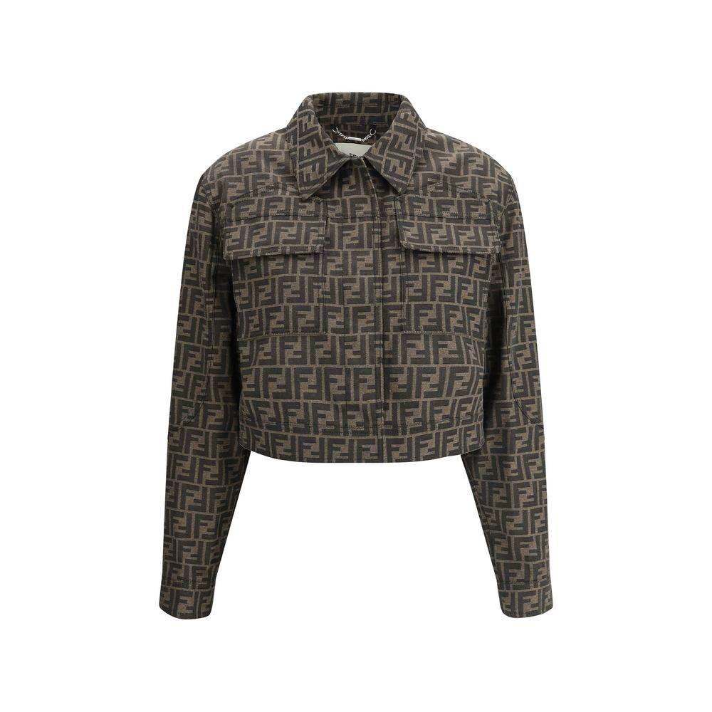 Fendi FF logo cropped Jacket - Hilstor