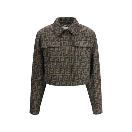 Fendi FF logo cropped Jacket - Hilstor